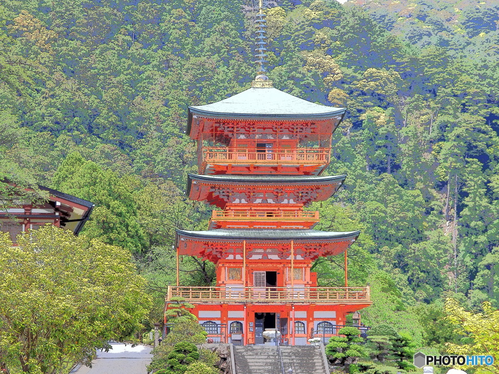 青岸渡寺　三重塔