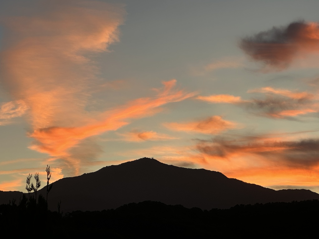 伊勢原市大山の夕焼け