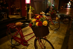 バラの花束を