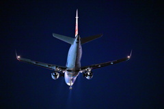 夜の福岡空港