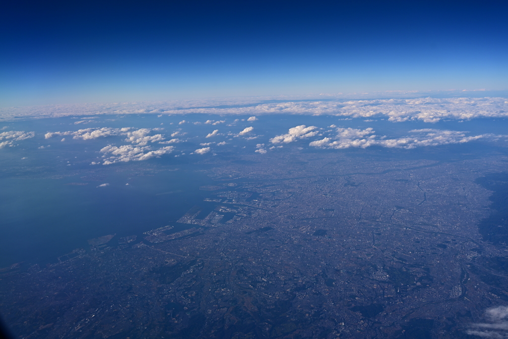 大阪上空