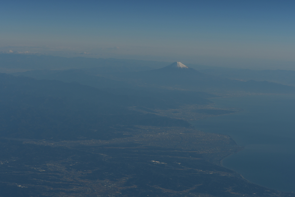 空からの富士山