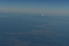 空からの富士山