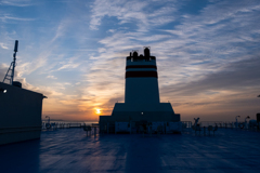 朝焼けの空