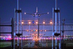 夜の福岡空港