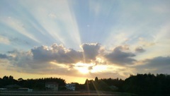 夕日
