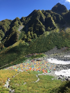 北穂高へ