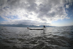 インレー湖　ミャンマー