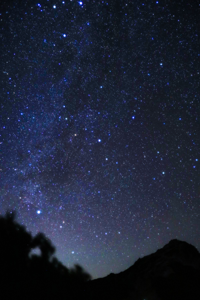 燕岳と星空