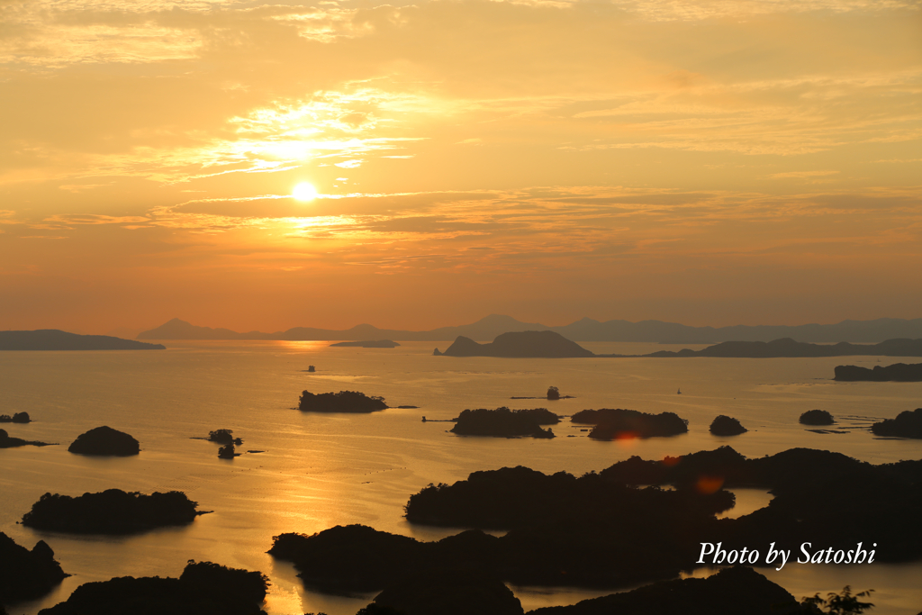 展海岬からの九十九島