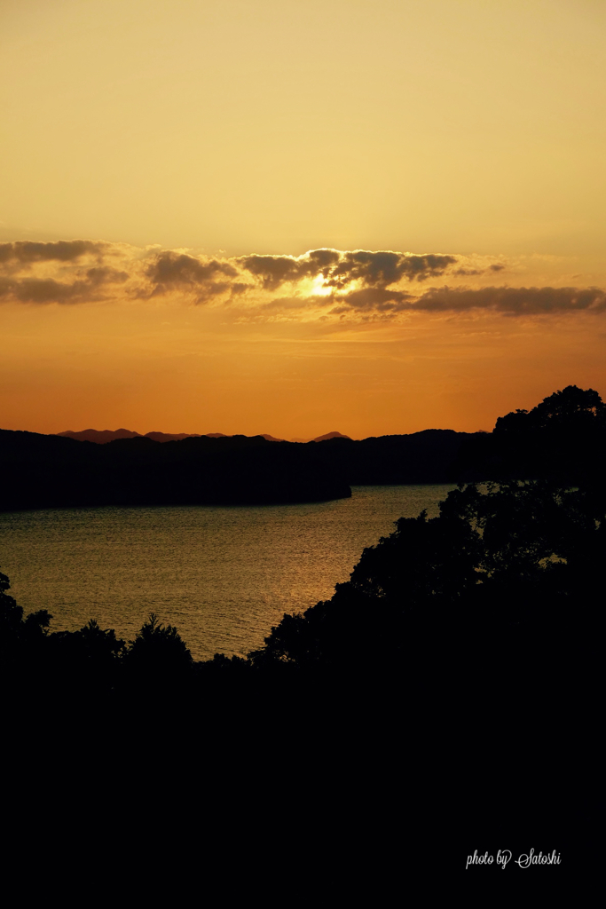 西海市の夕景