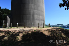 針尾無線塔根元と第二西海橋