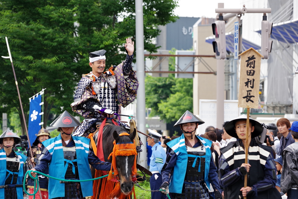 金沢百万石祭 前田利長役 自衛隊の方