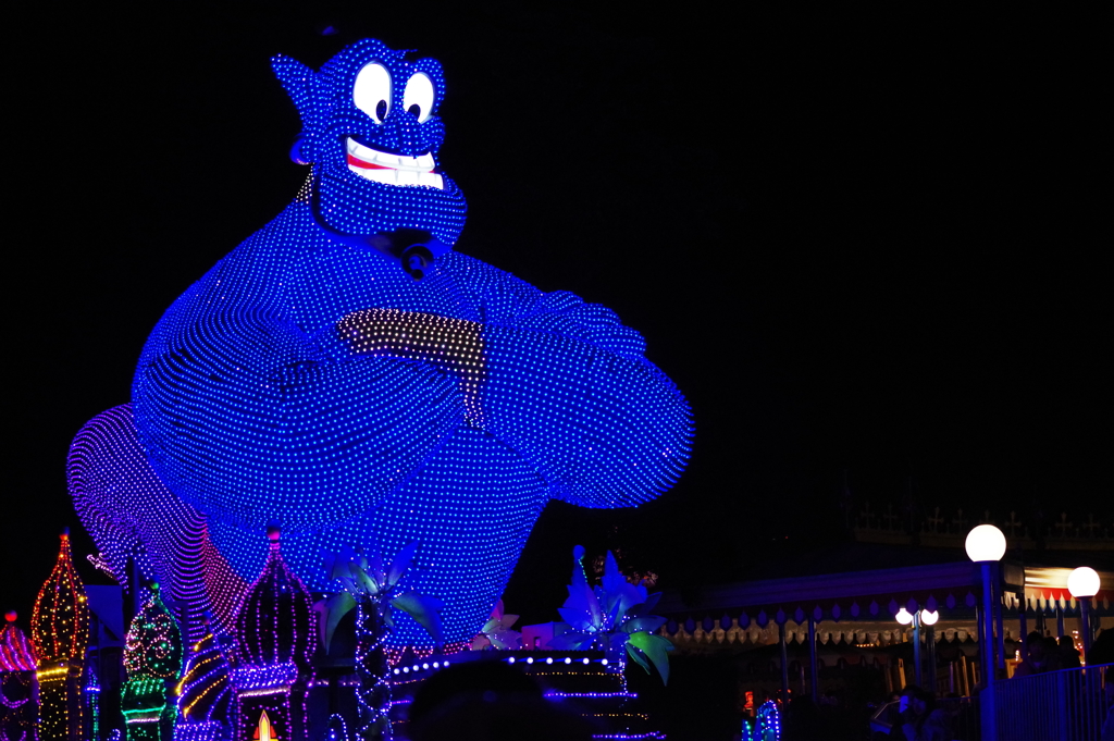 夜の初ディズニーランド パレード
