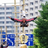加賀鳶はしご登り ご一行　飛んでます！！