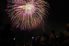 石川県 川北花火大会  入りきらない・・・