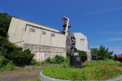 長崎 池島観光 炭鉱へのエレベーター施設