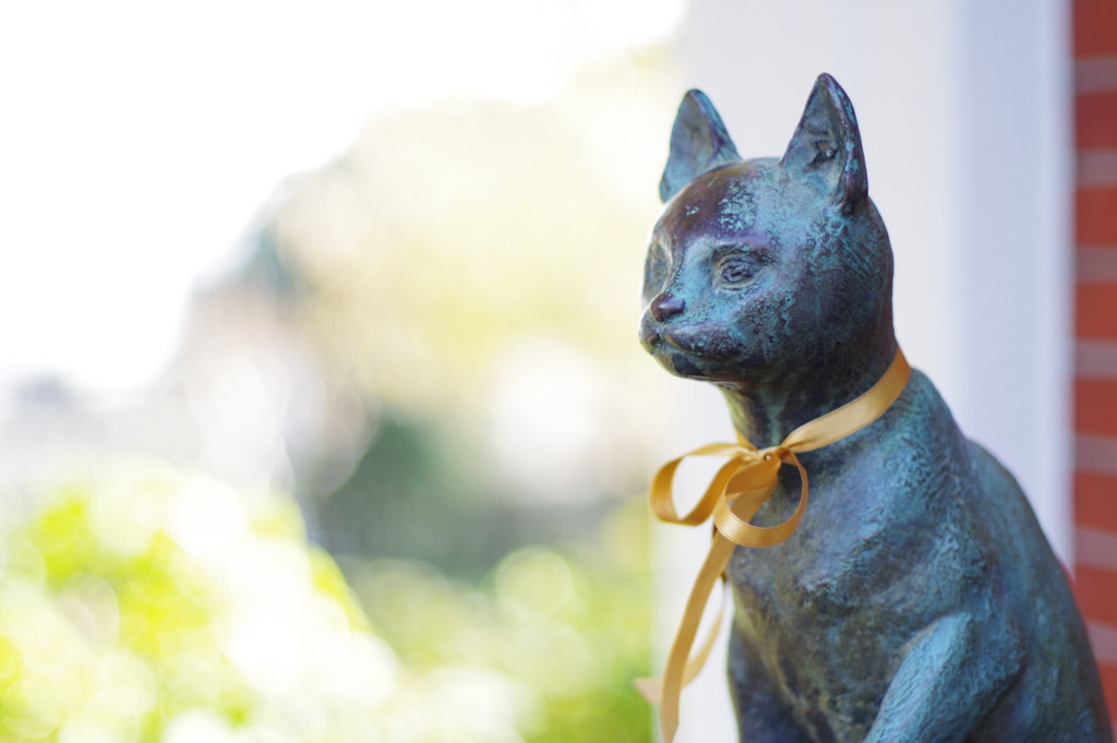 pentax A 50mm f1.4  西洋館散歩 銅像の猫