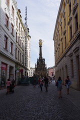 チェコ オロモウツ 世界遺産の三位一体の像