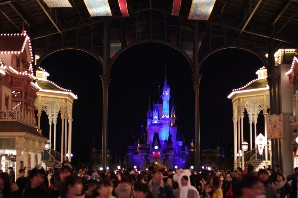 夜の初ディズニーランド 楽しかったです