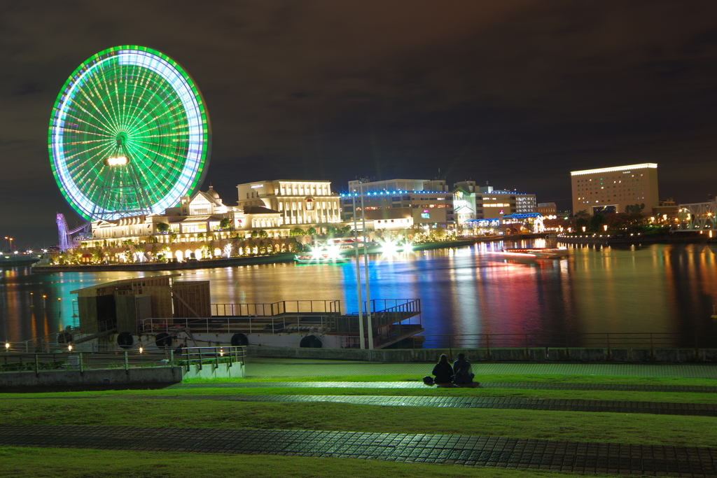 みなとみらい夜景　デートスポットです。