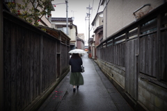 能登半島ドライブ 輪島朝市　雨でした