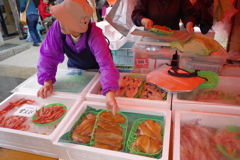 能登半島ドライブ 輪島朝市　のどぐろなどを買いました
