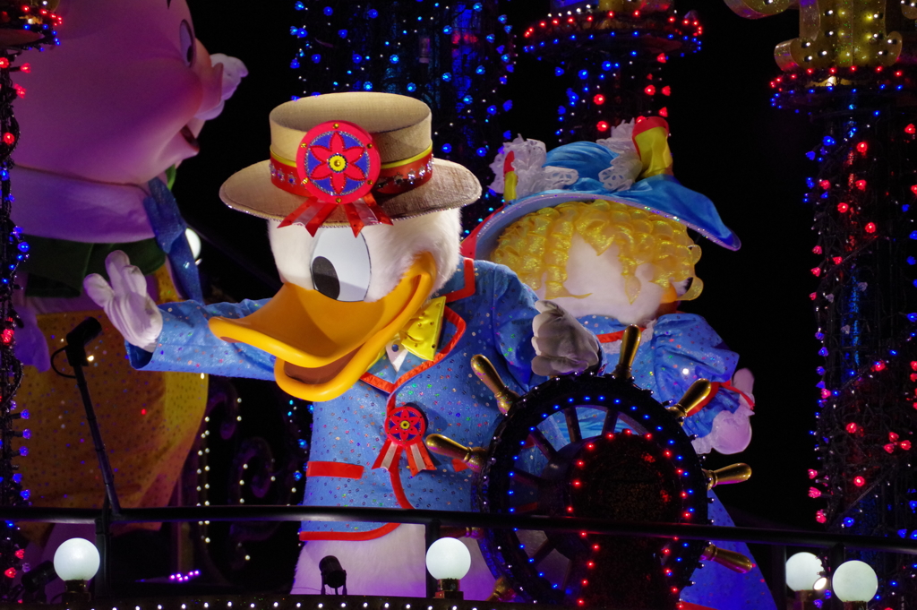 夜の初ディズニーランド パレード