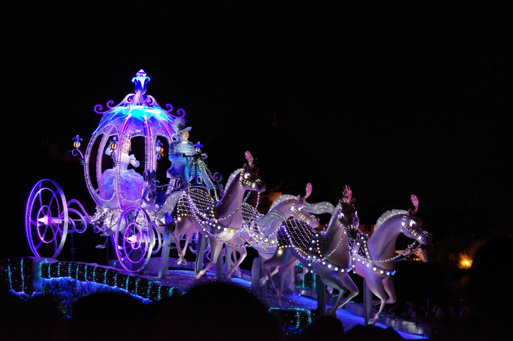 夜の初ディズニーランド パレード