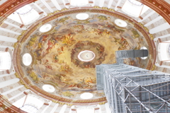 ウィーン最終日 St. Charles’ Church 天井絵