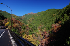 奥多摩むかしみち 青 緑 黄色 橙 赤