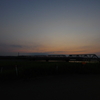 石川県 川北花火大会  夕日2