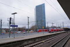 ドイツ Mannheim 駅 到着
