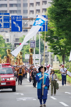 金沢百万石祭 加賀とびはしごのぼりご一行