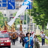 金沢百万石祭 加賀とびはしごのぼりご一行
