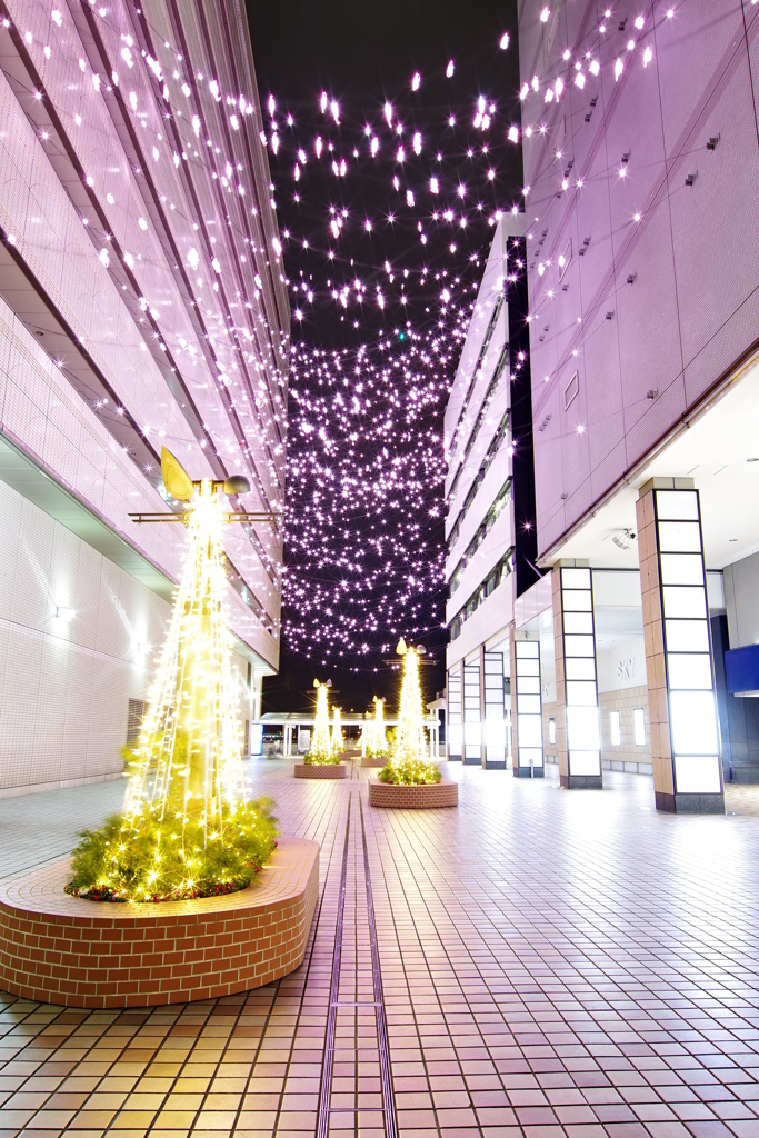 夜景を撮ってみよう! 横浜駅東口付近