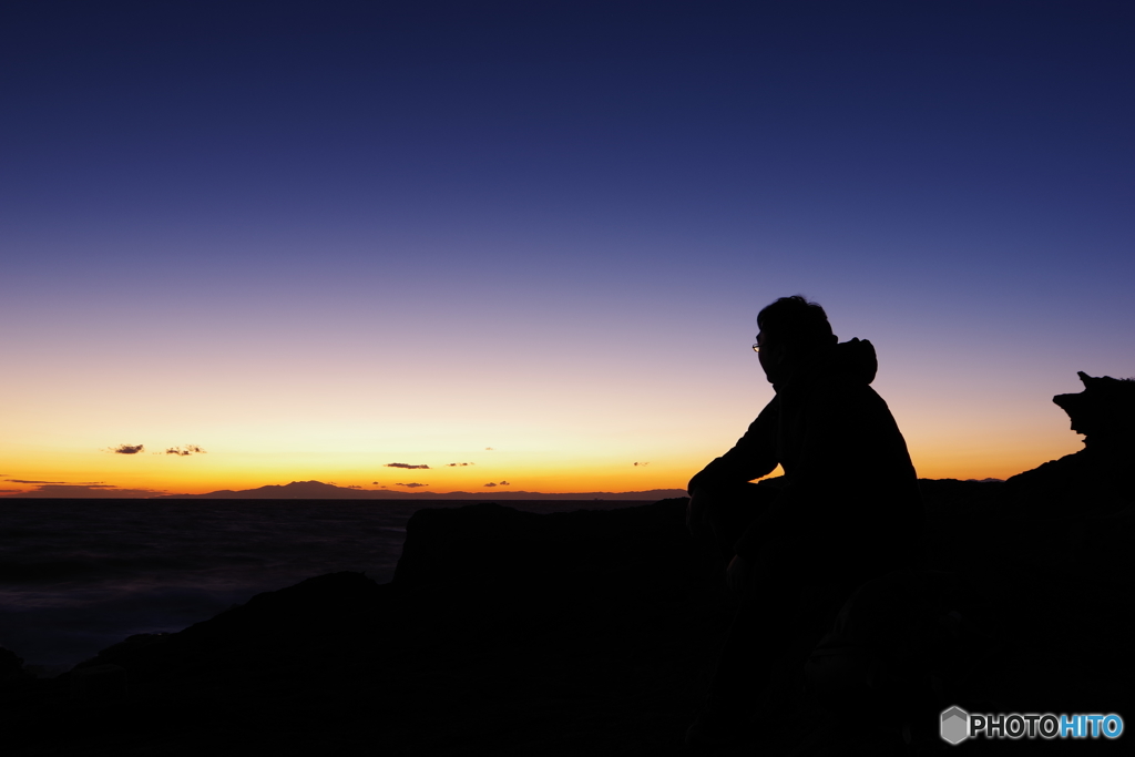 城ヶ島 猫と夕日と星 (13)