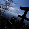 河口湖　カチカチ山 ウサギ神社より
