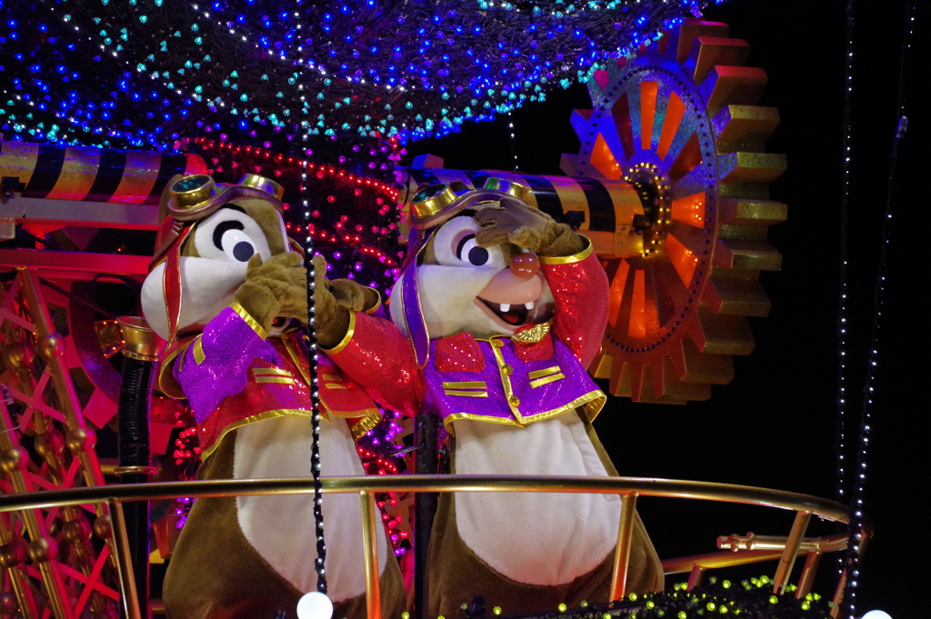 夜の初ディズニーランド パレード