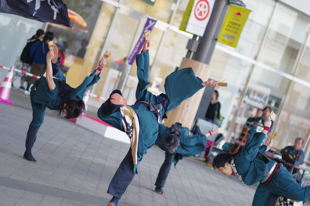 大分駅前 よさこい祭り キレッキレでした