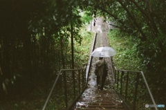雨の中を真っ直ぐ歩く男 (フィルム)