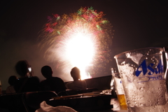 隅田川花火大会 アサヒスーパードラ～～イ