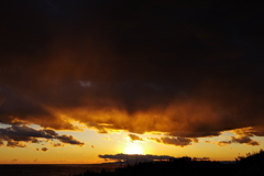 20181229 城ヶ島 夕日と雲！