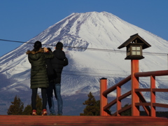 静岡側から富士山