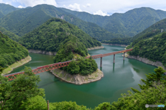 夏の湖上駅