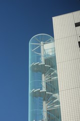 螺旋階段　空色