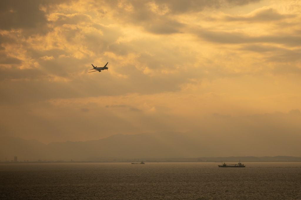 セントレア　夕景