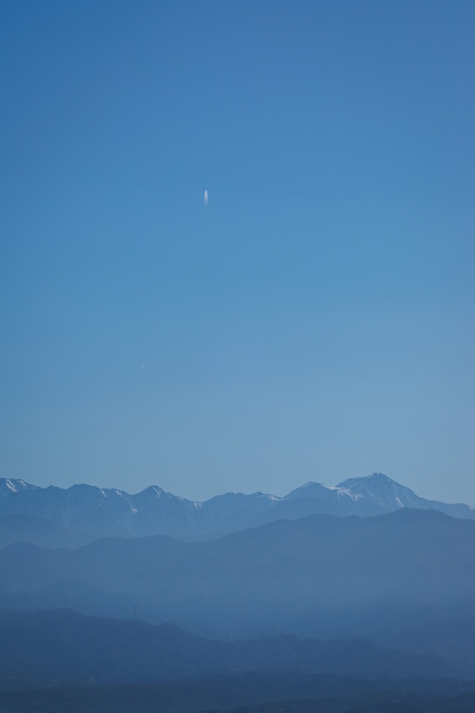 アルプス上空