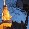 テレビ塔と街灯ダブル