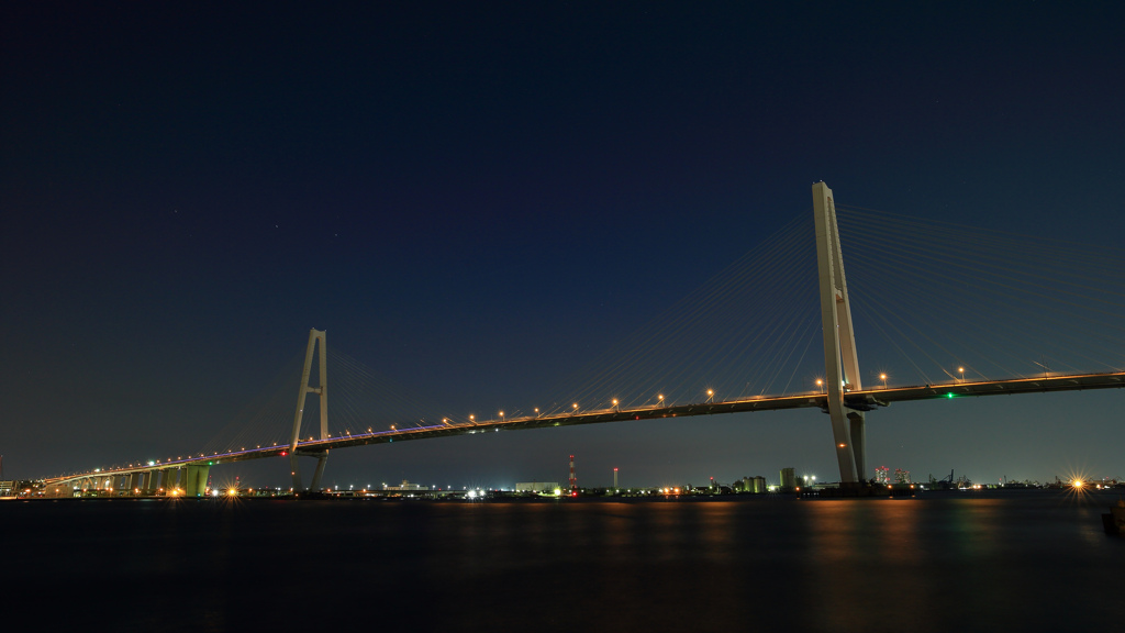 Night bridge.